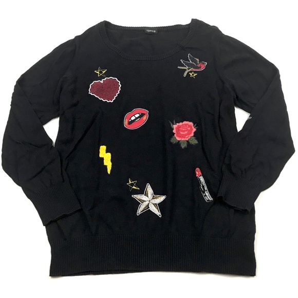 torrid Sweaters - Torrid Embellished Patches Pullover Sweater